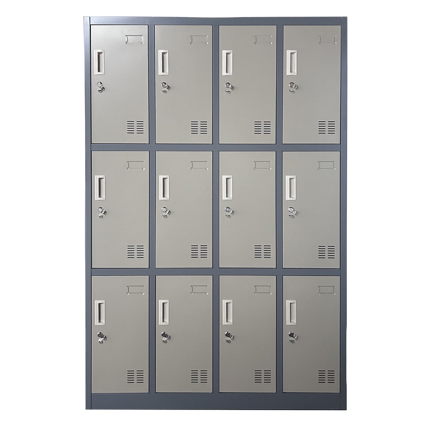 LOCKER CASILLERO METALICO 4 CUERPOS 12 PUERTAS - 1
