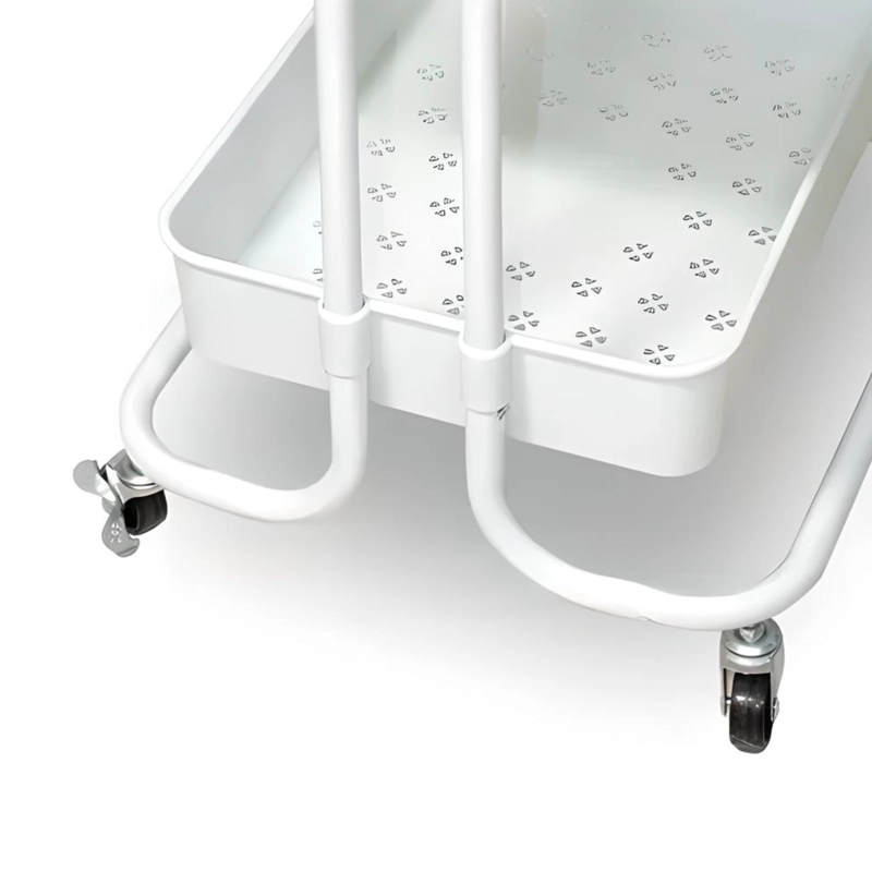 CARRO ORGANIZADOR MULTIUSO BLANCO BANDEJAS PLASTICAS - 5