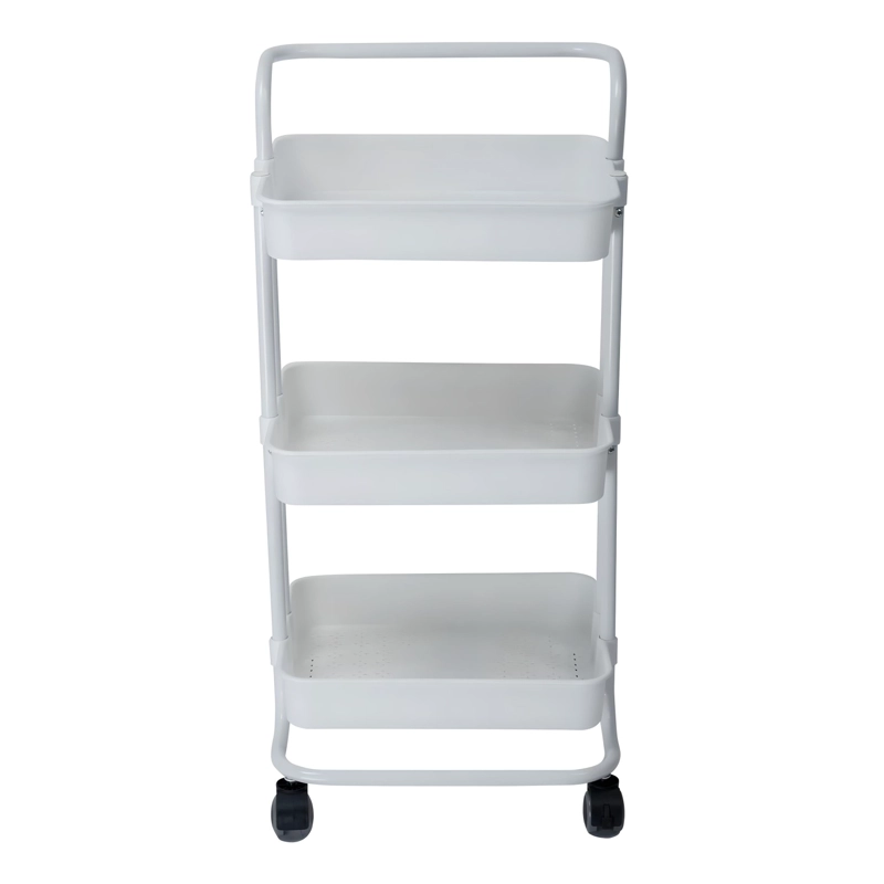 CARRO ORGANIZADOR MULTIUSO BLANCO BANDEJAS PLASTICAS - 6