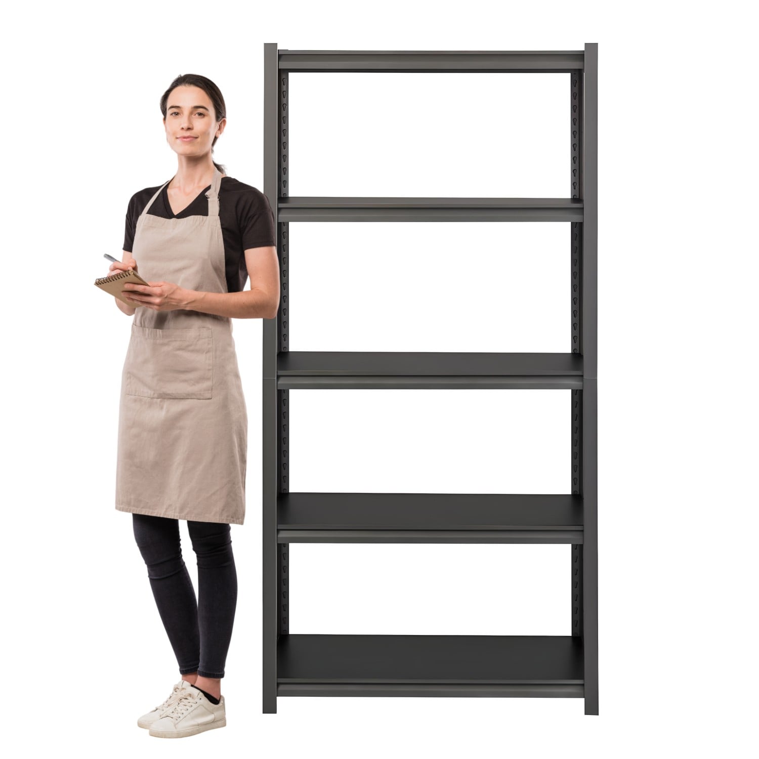 ESTANTE ACERO SIN RANURAS 90X45X180 CM. 1350 KG. - 2