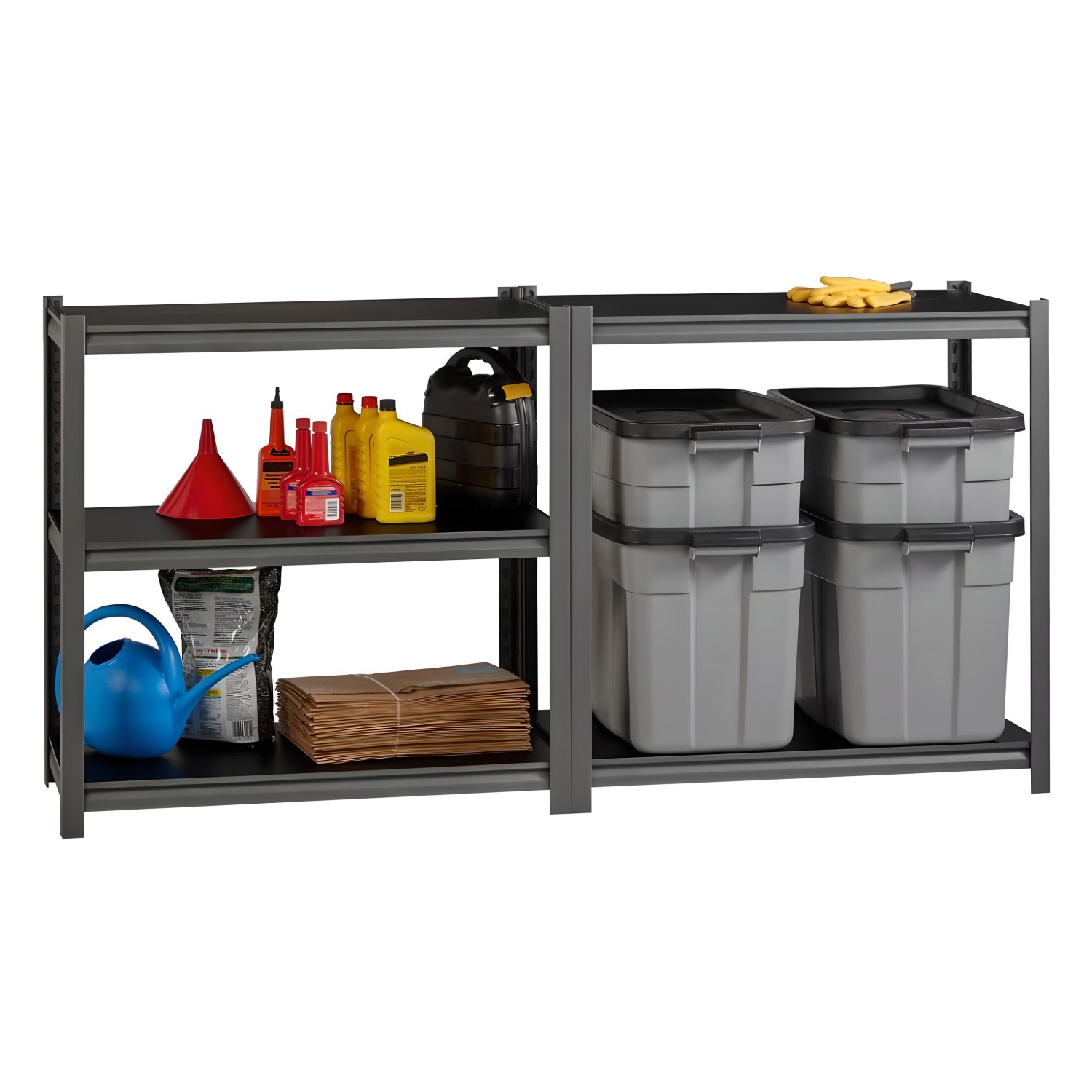 ESTANTE ACERO SIN RANURAS 90X45X180 CM. 1350 KG. - 9