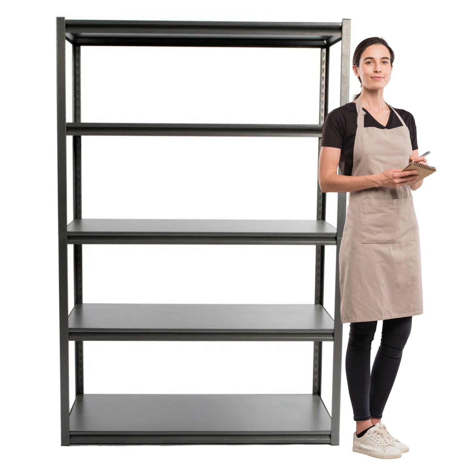 ESTANTE ACERO SIN RANURAS 120X45X180 CM. 1350 KG. - 2