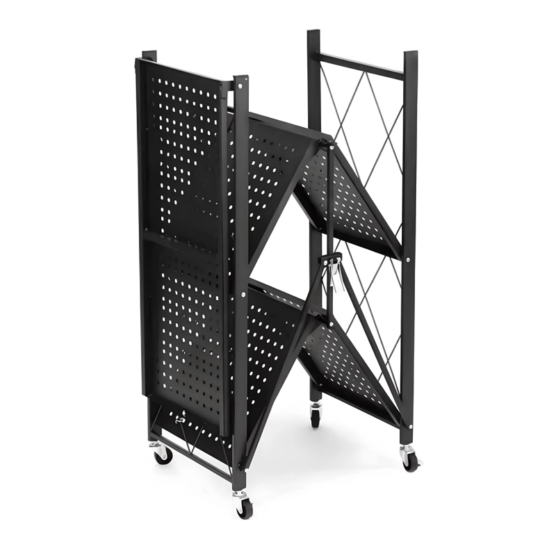 ESTANTE PLEGABLE DE ACERO CON RUEDAS. 3 BANDEJAS - 8