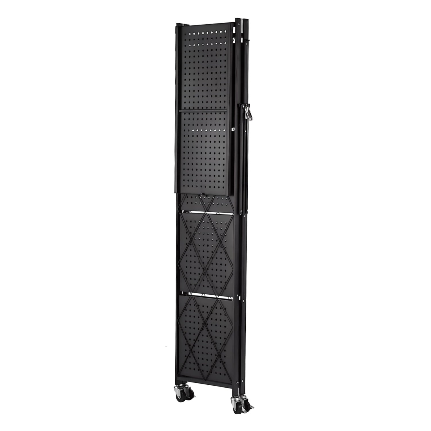 ESTANTE PLEGABLE DE ACERO CON RUEDAS. 5 BANDEJAS - 3