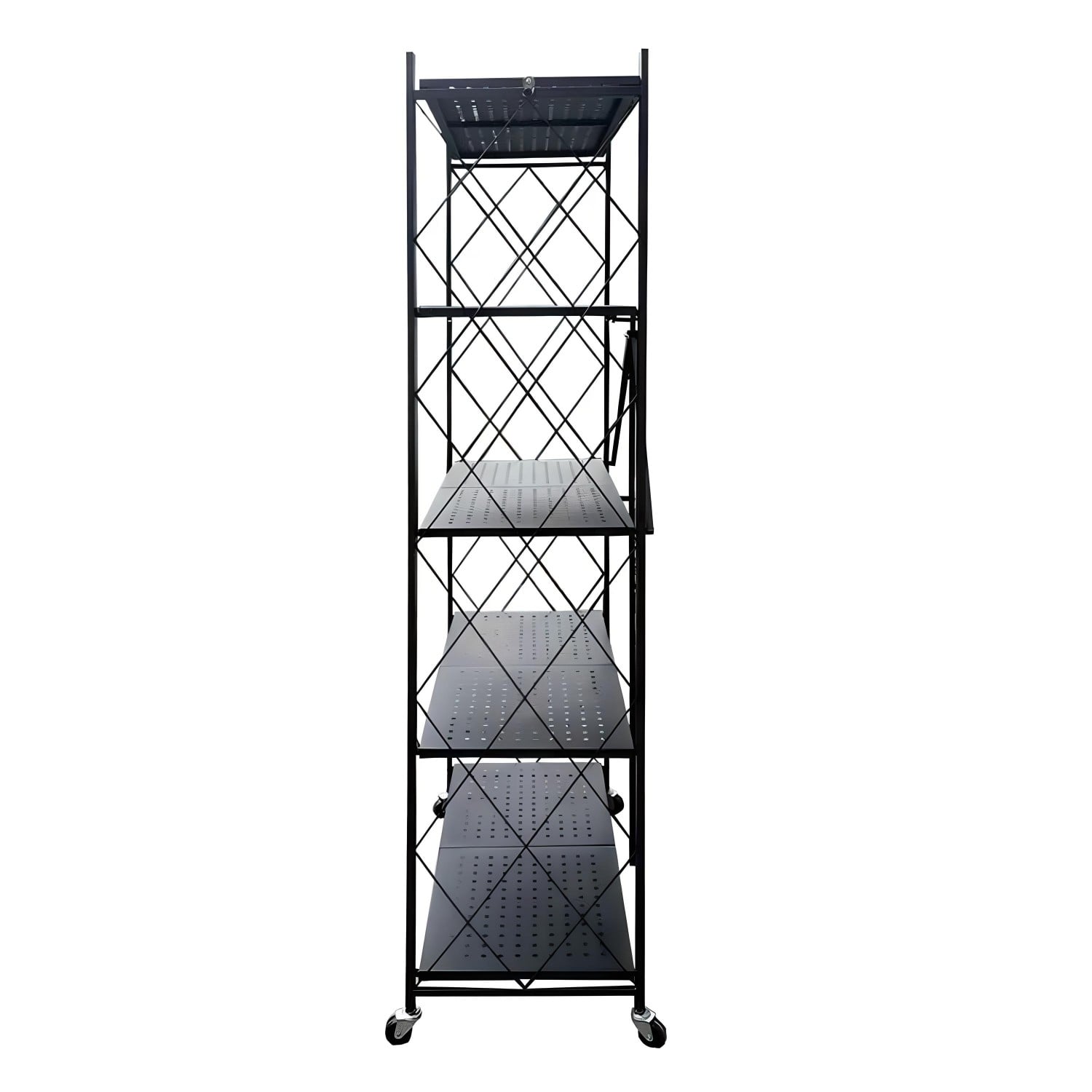 ESTANTE PLEGABLE DE ACERO CON RUEDAS. 5 BANDEJAS - 6