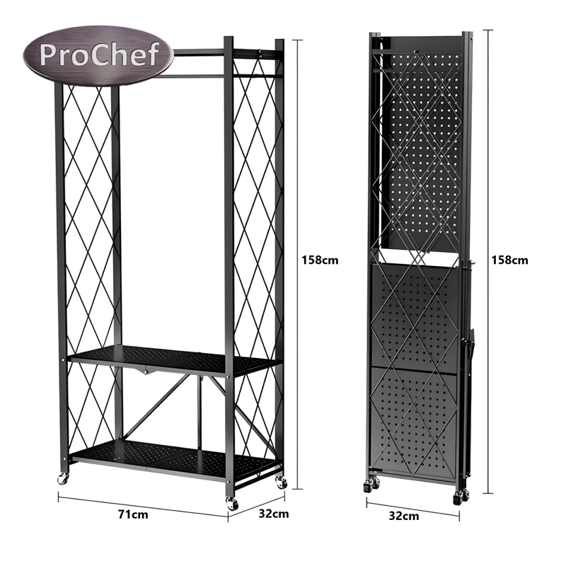 CLOSET ABIERTO PLEGABLE DE ACERO 158X71X32 CM. - 7