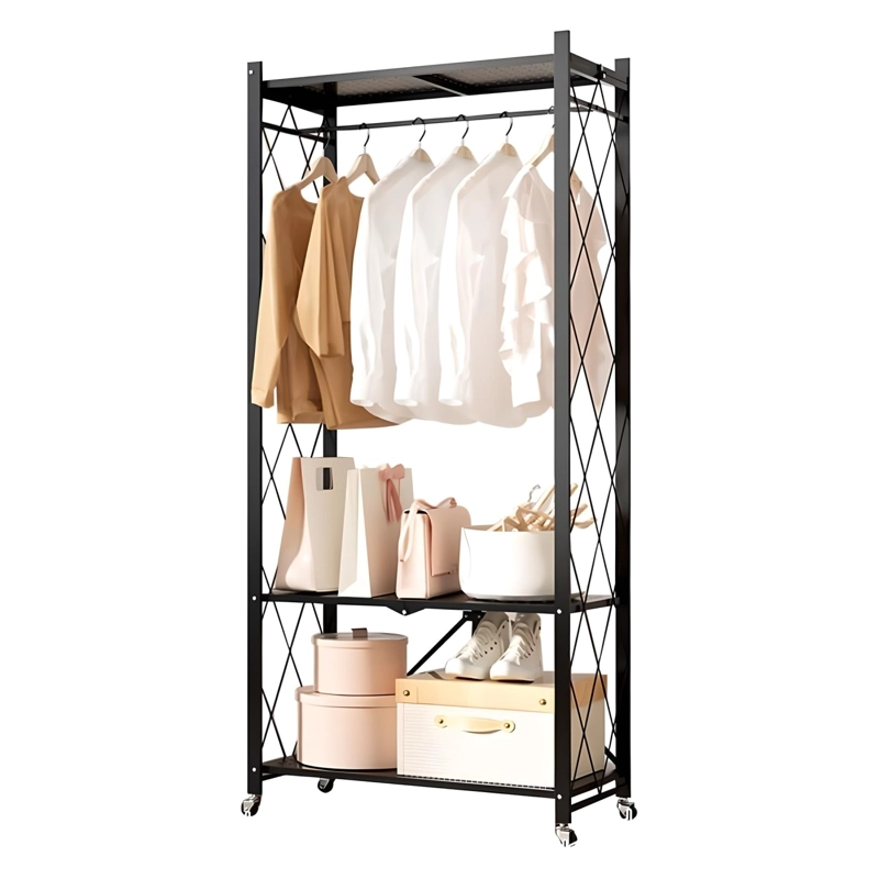CLOSET ABIERTO PLEGABLE DE ACERO 158X71X32 CM. - 9