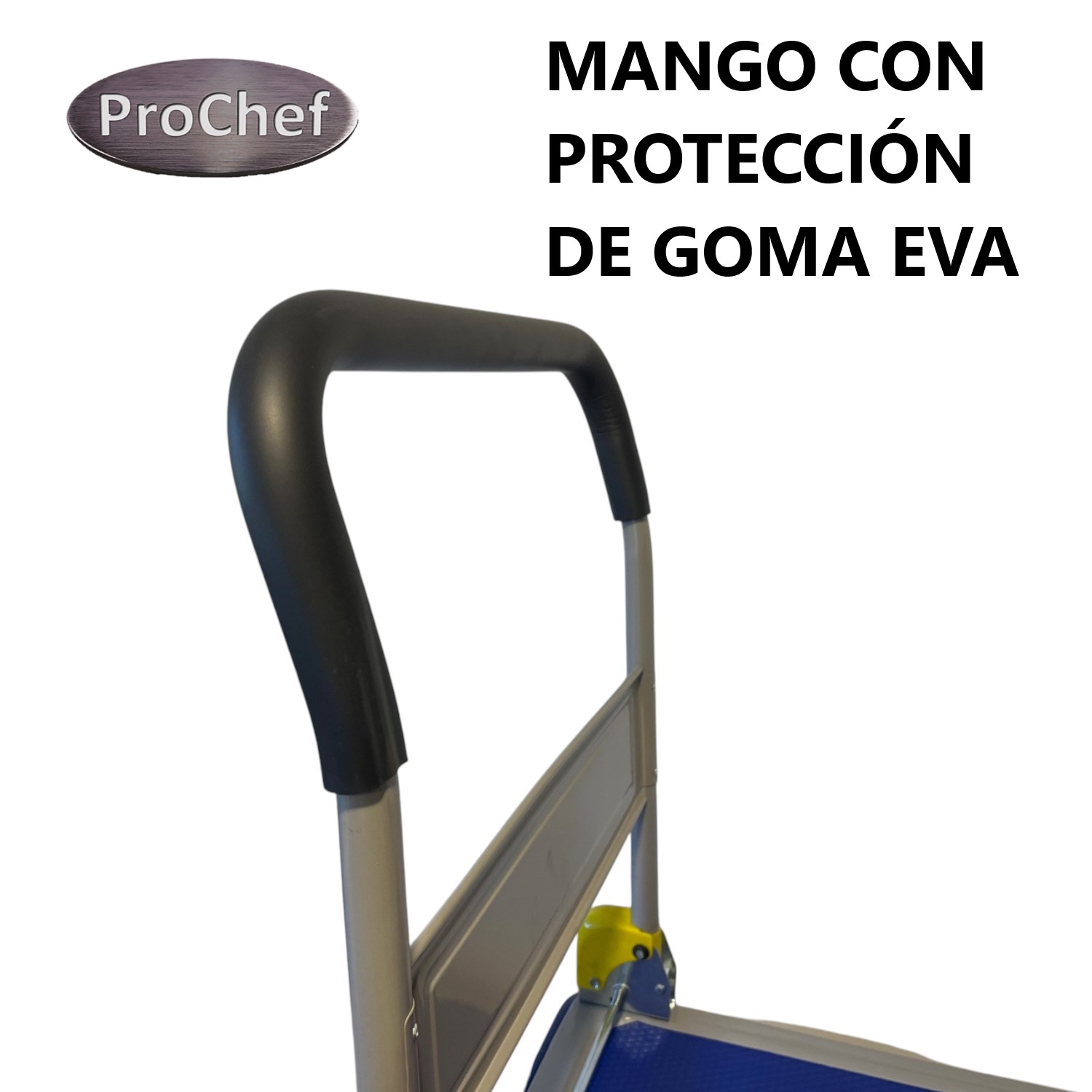 CARRO TRANSPORTADOR PLEGABLE DE ACERO 91X61 CM. 300 KG. - 7
