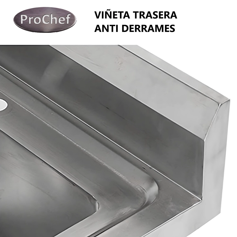 LAVAFONDOS DOBLE ACERO INOX. 120X60X90 CM. CON GRIFERIA - 6
