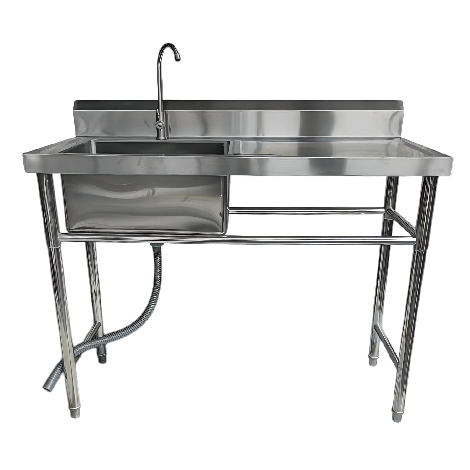 LAVAFONDOS ACERO INOX. 120X60X90 CM. SECADOR DERECHO - 1
