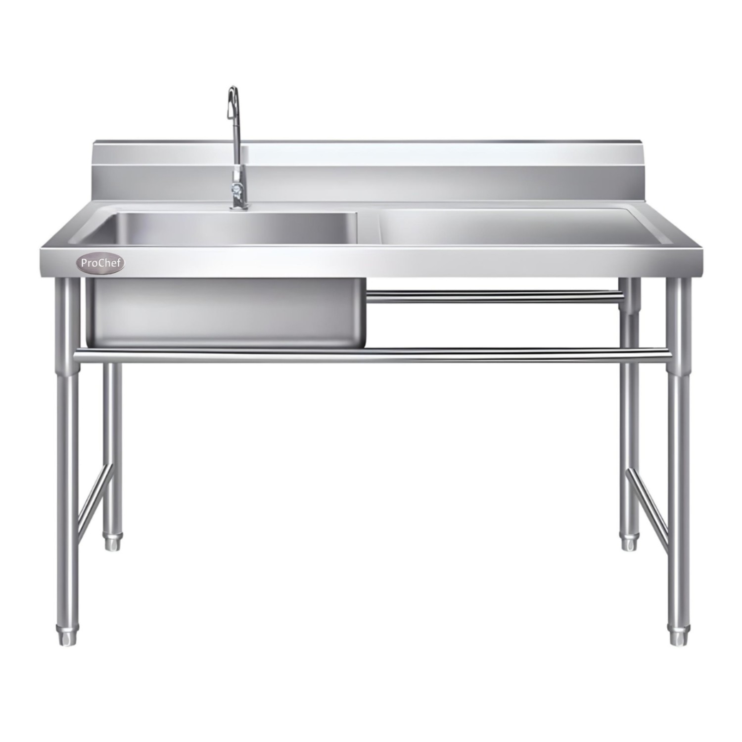 LAVAFONDOS ACERO INOX. 120X60X90 CM. SECADOR DERECHO - 9