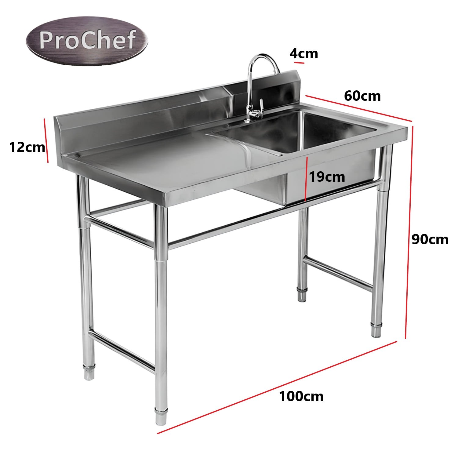 LAVAFONDOS ACERO INOX. 100X60X90 CM. SECADOR IZQUIERDO - 4