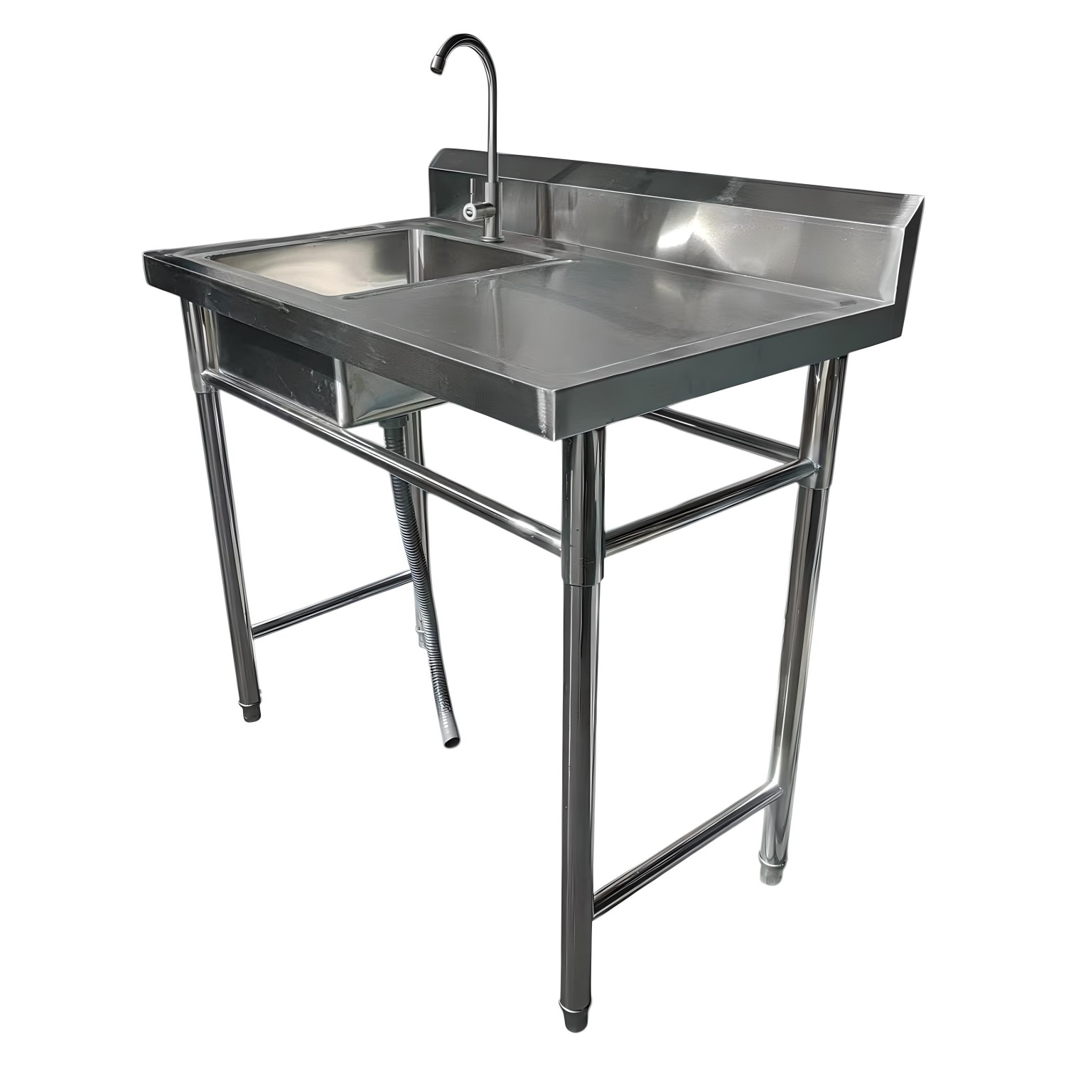 LAVAFONDOS ACERO INOX. 100X60X90 CM. SECADOR DERECHO - 7