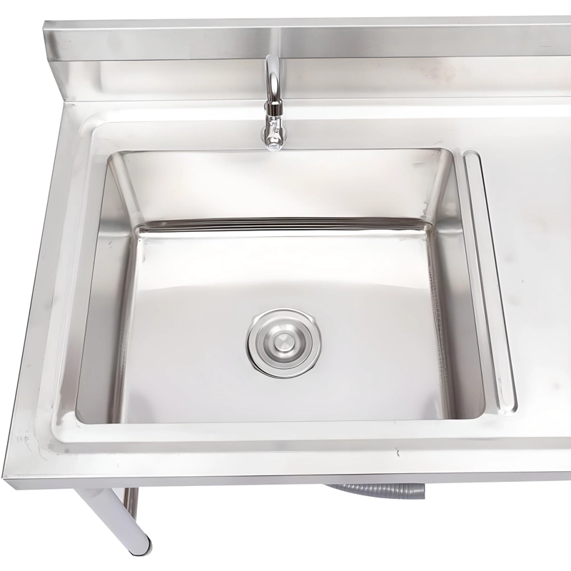 LAVAFONDOS ACERO INOX. 100X60X90 CM. SECADOR DERECHO - 9