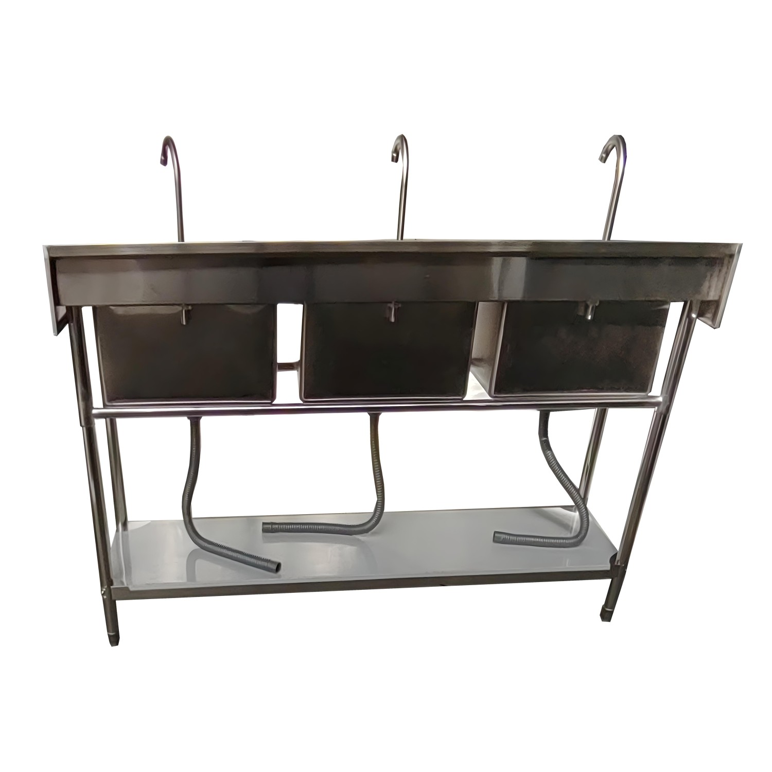LAVAFONDOS TRIPLE ACERO INOX. 180X60X90 CM. - 3