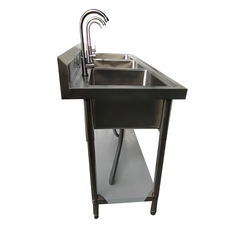 LAVAFONDOS TRIPLE ACERO INOX. 150X60X90 CM. - 5