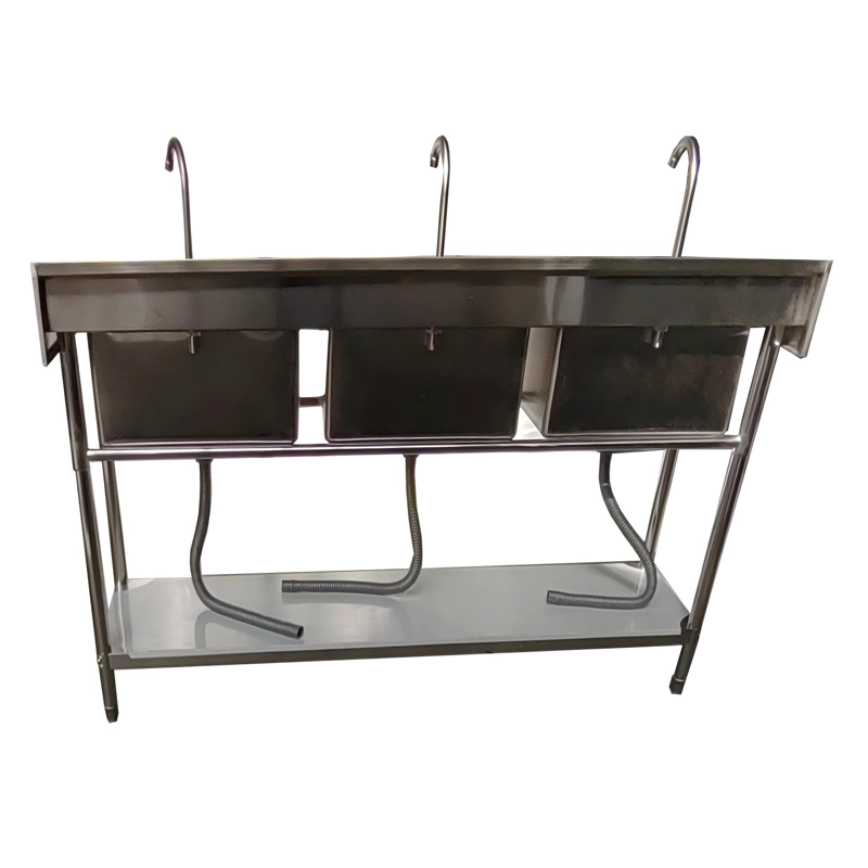 LAVAFONDOS TRIPLE ACERO INOX. 150X60X90 CM. - 6