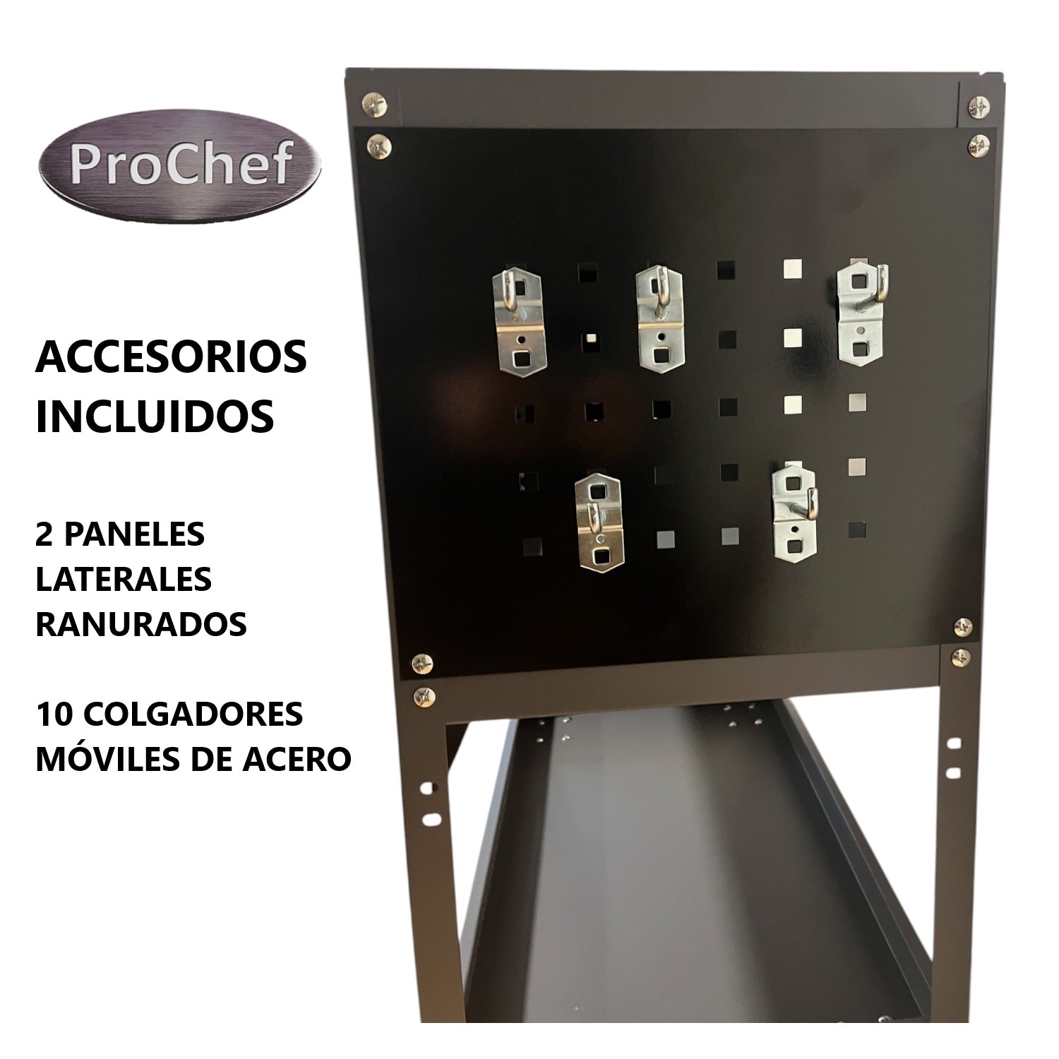 CARRO DE ACERO PARA HERRAMIENTAS CON ACCESORIOS - 4