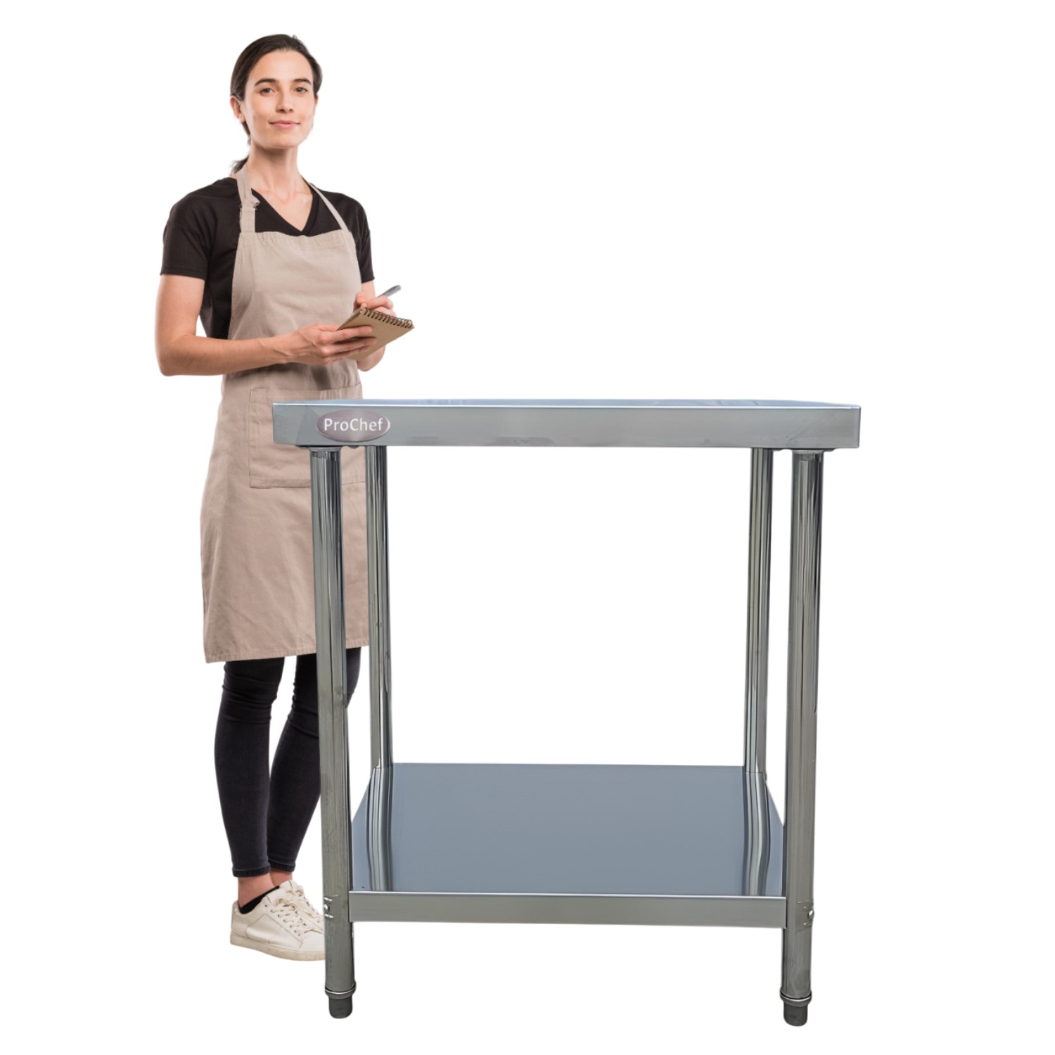 MESON CENTRO 100% INOXIDABLE 90X60X85 CM - 2