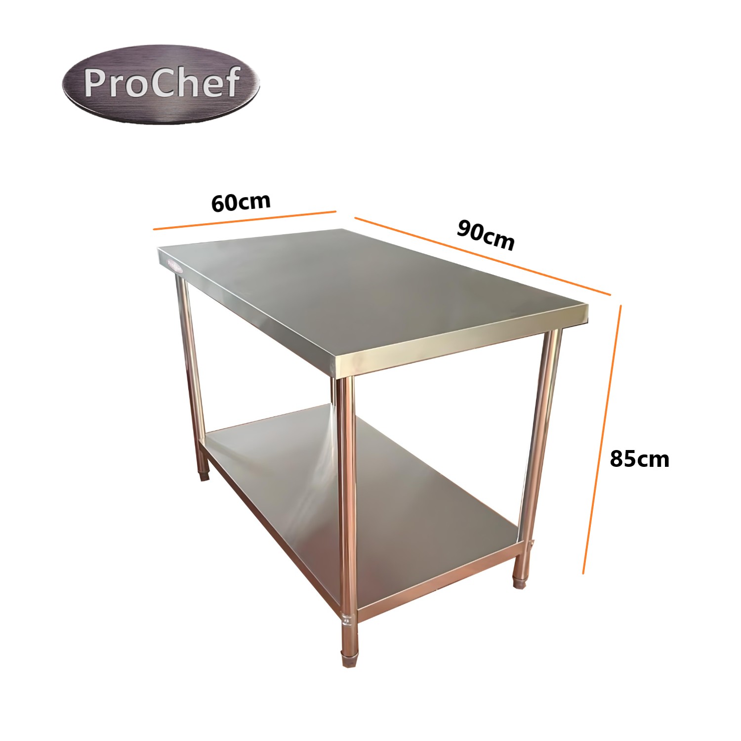 MESON CENTRO 100% INOXIDABLE 90X60X85 CM - 4