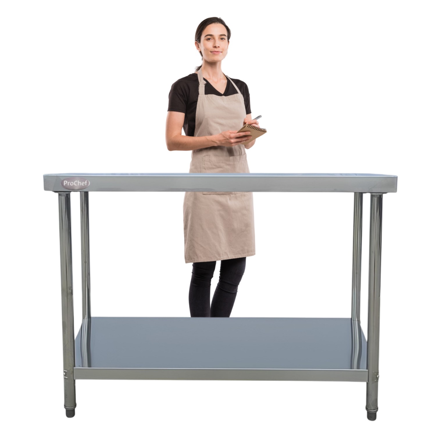 MESON CENTRO 100% INOXIDABLE 150X60X85 CM - 2
