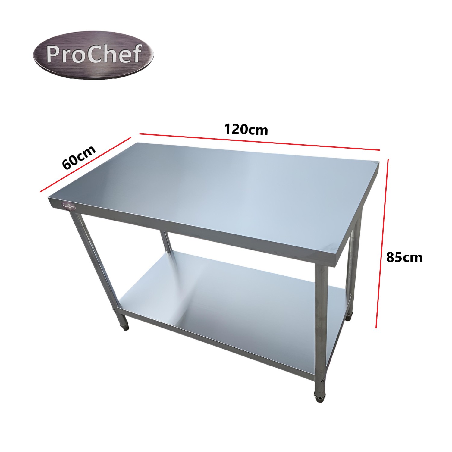 MESON CENTRO 100% INOXIDABLE 120X60X85 CM - 4