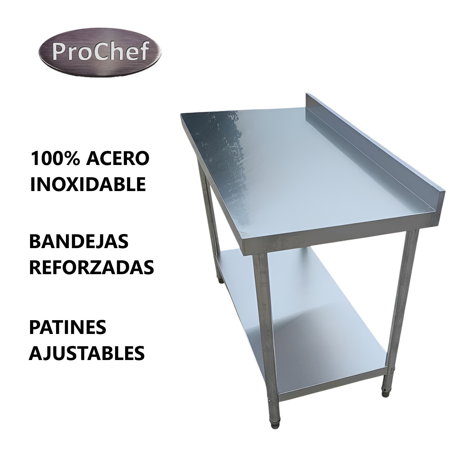 MESON MURO 100% INOXIDABLE 90X60X85(+6) CM - 3