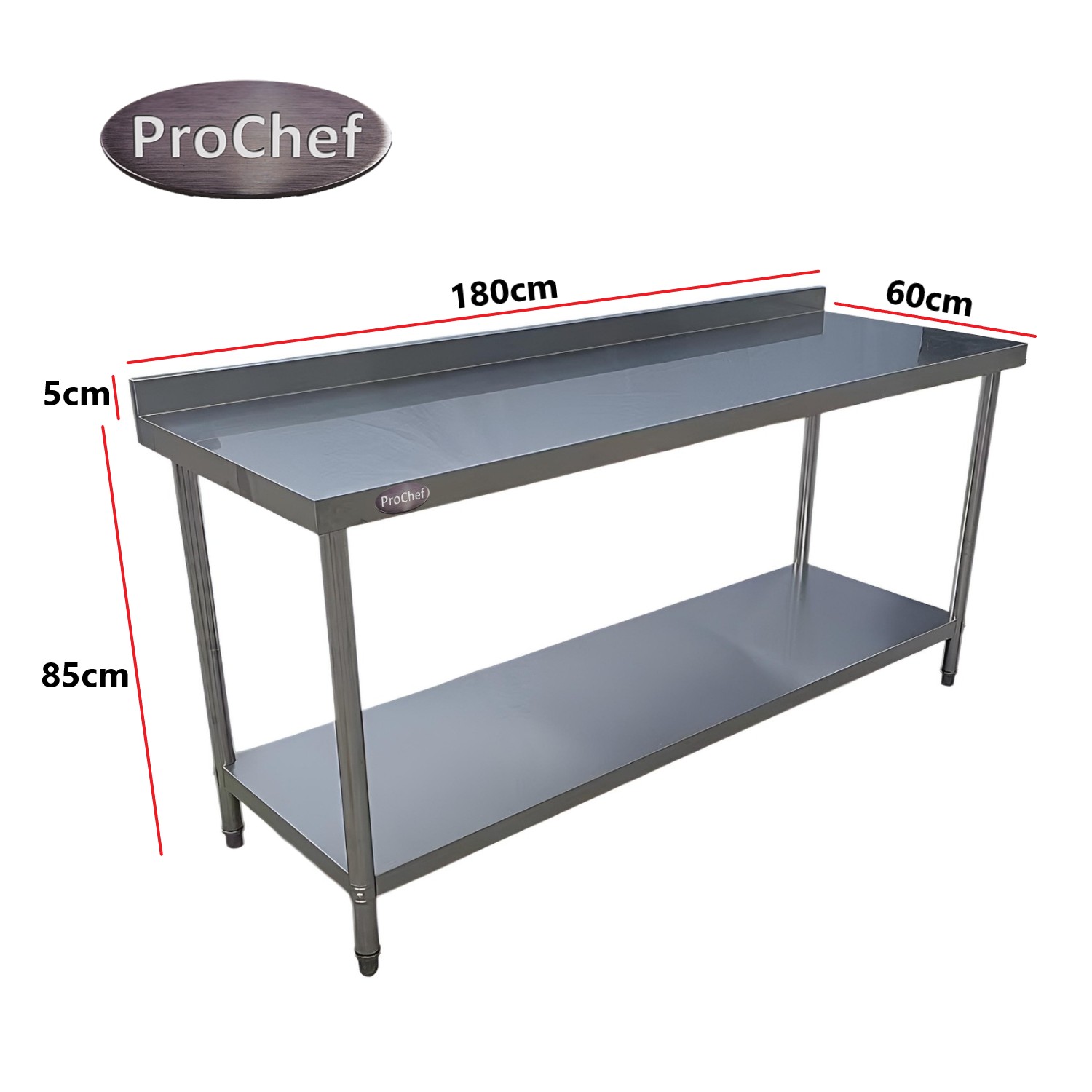 MESON MURO 100% INOXIDABLE 180X60X85(+6) CM - 4