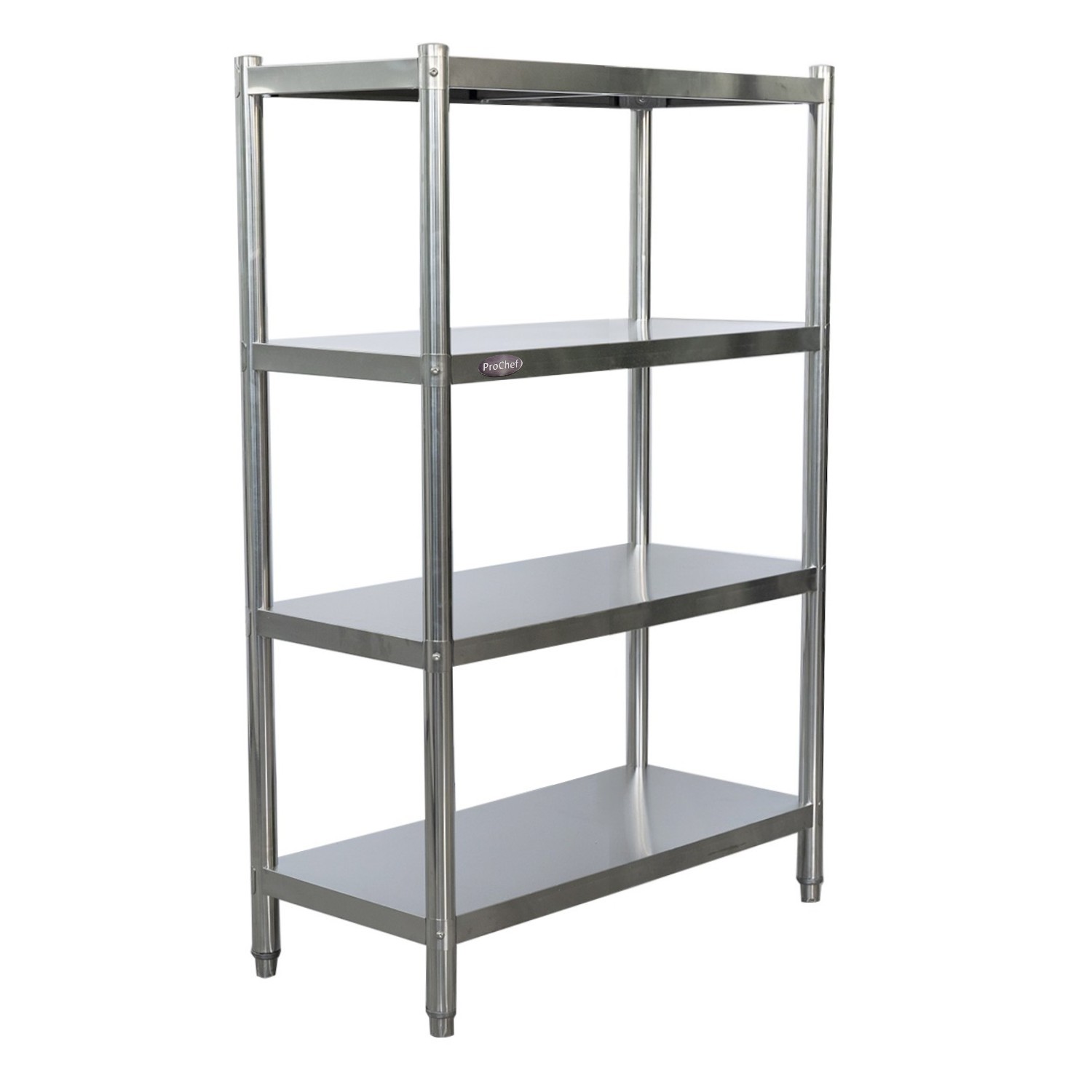 ESTANTE 4 BANDEJAS LISAS. 90X50X155 CM. ACERO INOX - 3