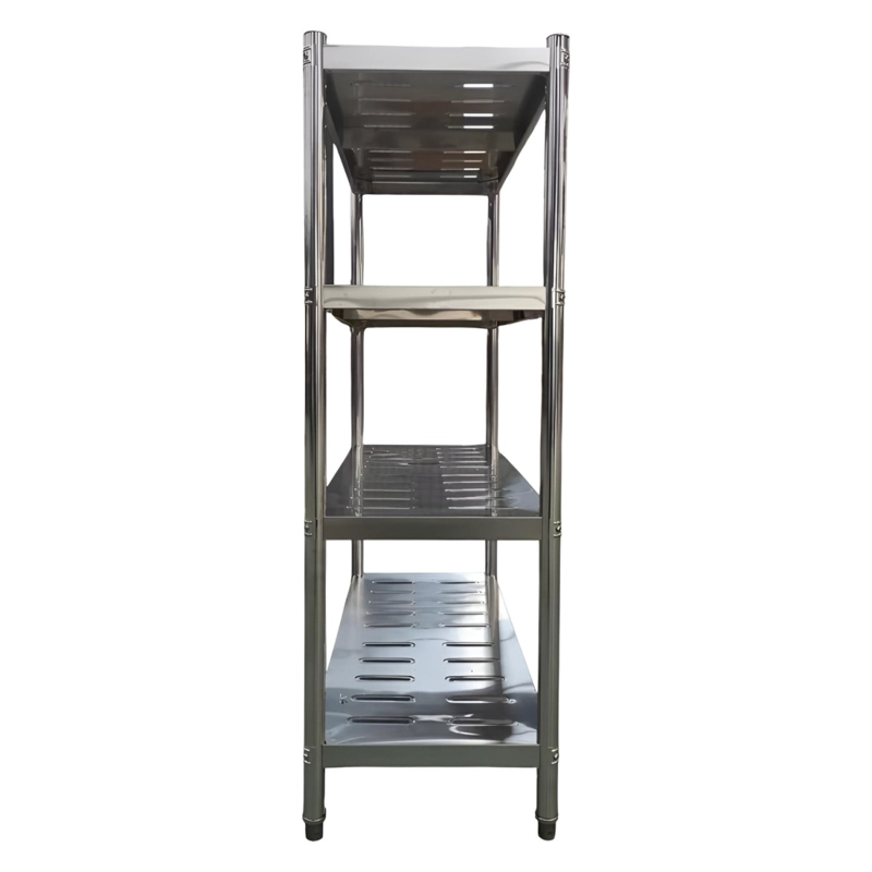 ESTANTE 4 BANDEJAS PERFORADAS 180X50X155 CM. ACERO INOX - 3