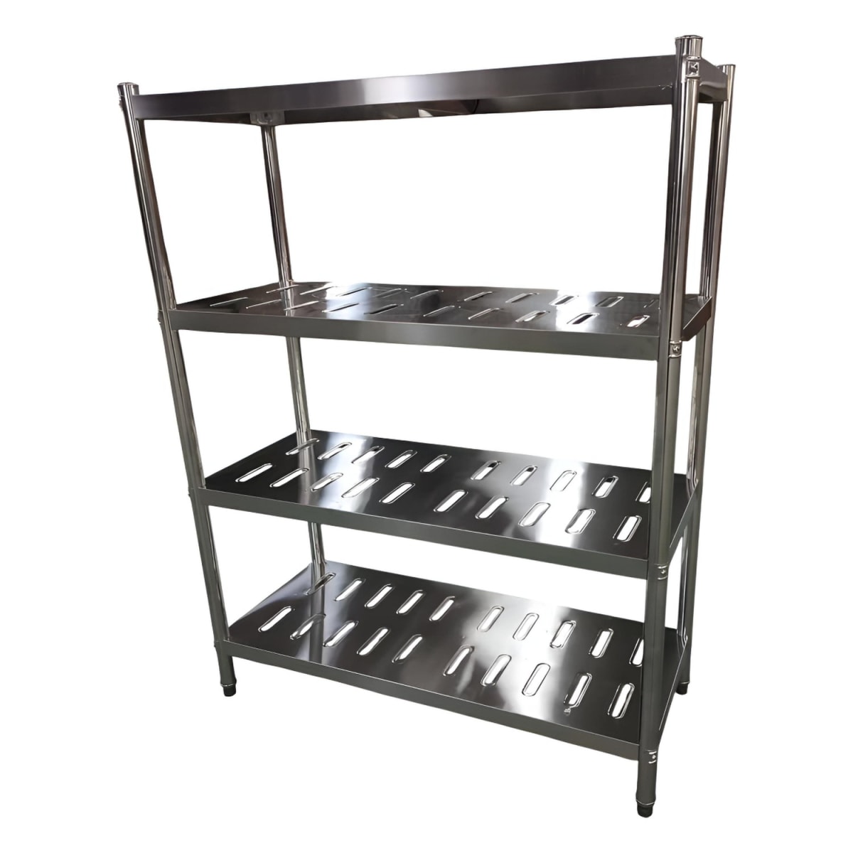 ESTANTE 4 BANDEJAS PERFORADAS 180X50X155 CM. ACERO INOX - 4