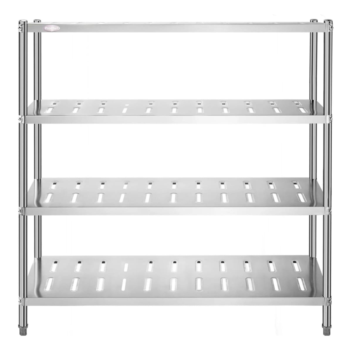 ESTANTE 4 BANDEJAS PERFORADAS 180X50X155 CM. ACERO INOX - 9