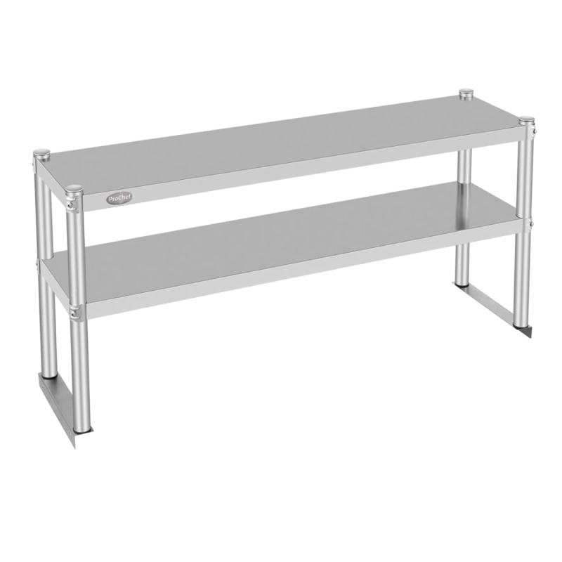 PLATEO O PASA PLATOS DOBLE 120X30X60 CM ACERO INOXIDABLE - 1