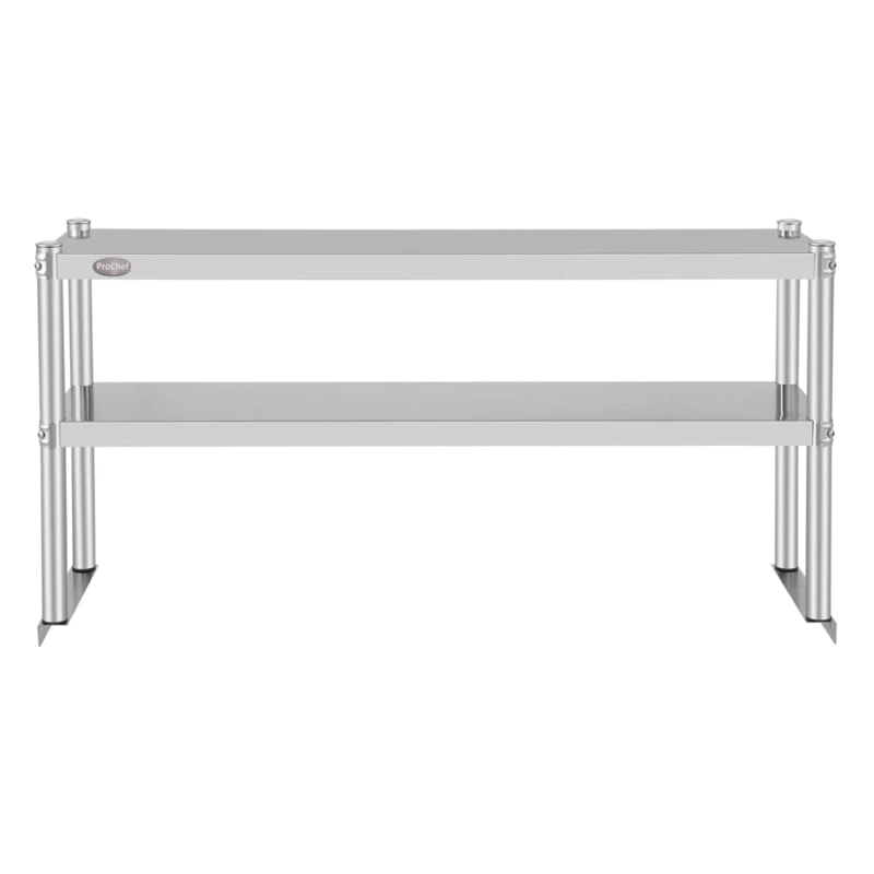 PLATEO O PASA PLATOS DOBLE 120X30X60 CM ACERO INOXIDABLE - 2