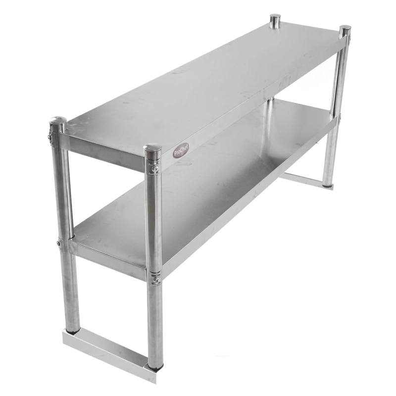 PLATEO O PASA PLATOS DOBLE 120X30X60 CM ACERO INOXIDABLE - 3