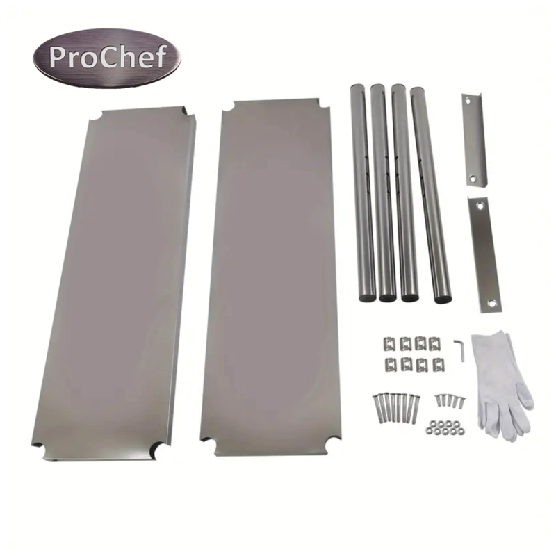 PLATEO O PASA PLATOS DOBLE 120X30X60 CM ACERO INOXIDABLE - 5