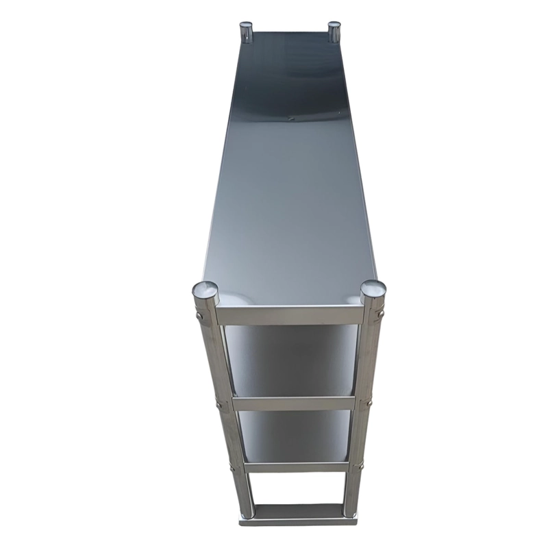 PLATEO O PASA PLATOS TRIPLE 120X30X75 CM ACERO INOXIDABLE - 4