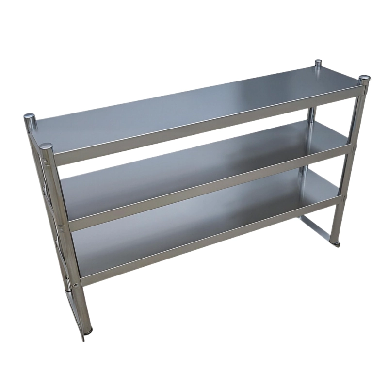 PLATEO O PASA PLATOS TRIPLE 120X30X75 CM ACERO INOXIDABLE - 5