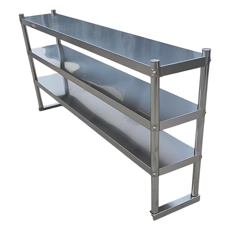 PLATEO O PASA PLATOS TRIPLE 150X30X75 CM ACERO INOXIDABLE - 3