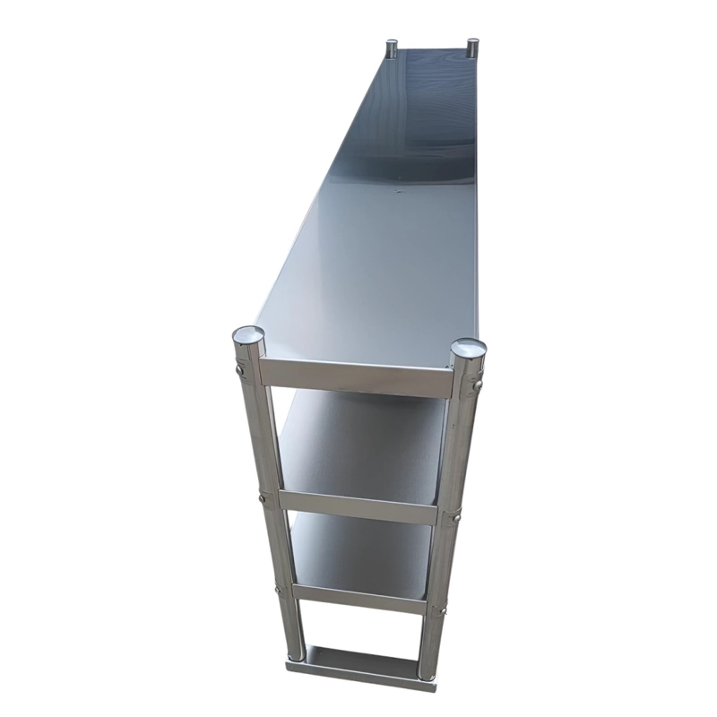 PLATEO O PASA PLATOS TRIPLE 150X30X75 CM ACERO INOXIDABLE - 4