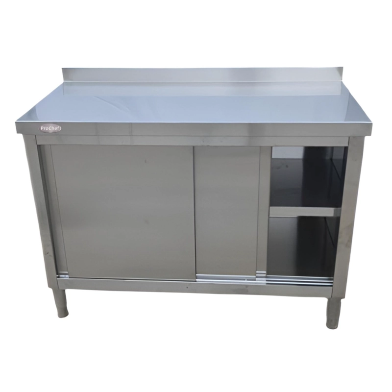 MESON MURAL CERRADO ACERO INOXIDABLE 150X60X85(+6) CM - 1