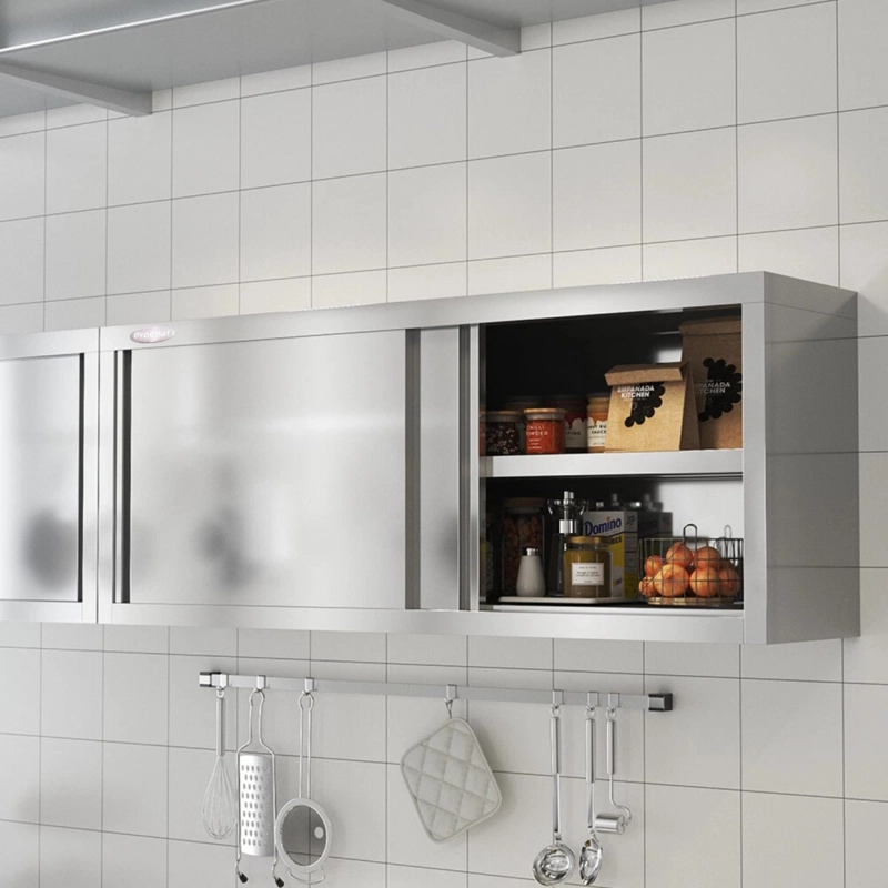 MUEBLE COLGANTE ACERO INOXIDABLE 180X65X40 CM - 4