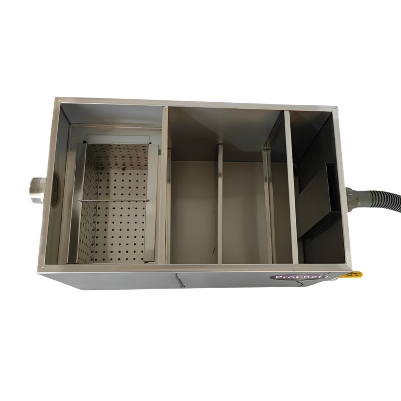 CAMARA DESGRASADORA 45 LT. 50X30X25 CM. ACERO INOXIDABLE - 3