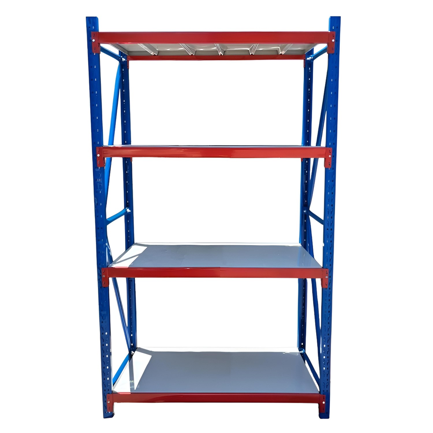 ESTANTE MINI RACK 120X50X200 CM 400 KG AZUL NARANJO GRIS - 1