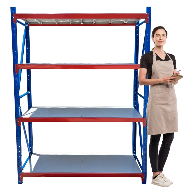 ESTANTE MINI RACK 150X50X200 CM 400 KG AZUL NARANJO GRIS - 1