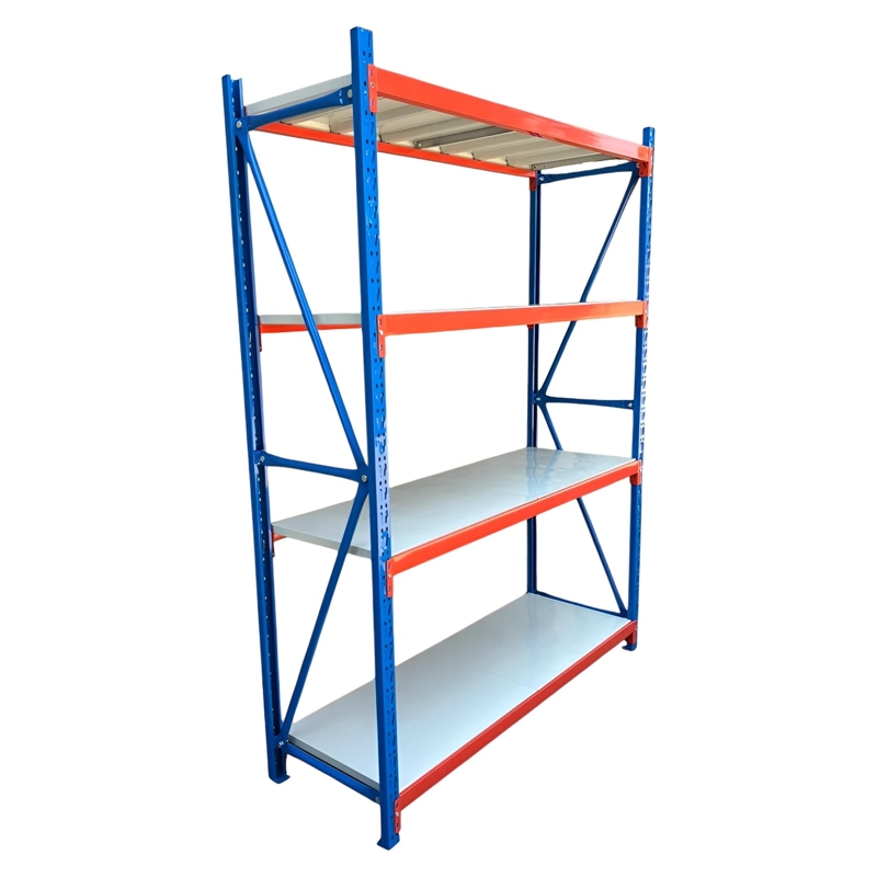 ESTANTE MINI RACK 150X50X200 CM 400 KG AZUL NARANJO GRIS - 2