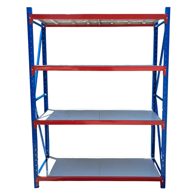 ESTANTE MINI RACK 150X50X200 CM 400 KG AZUL NARANJO GRIS - 4