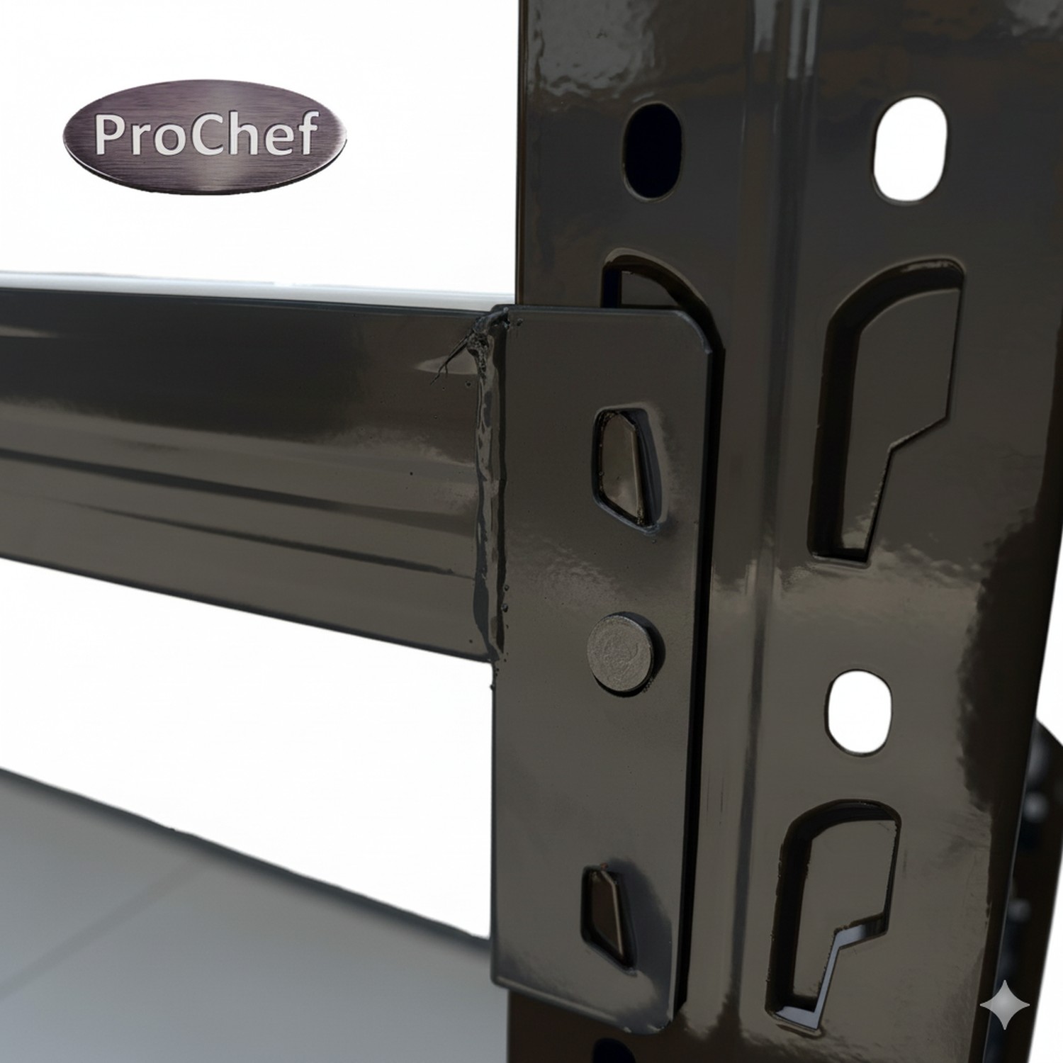 ESTANTE MINI RACK 120X50X200 CM 800 KG NEGRO - 6
