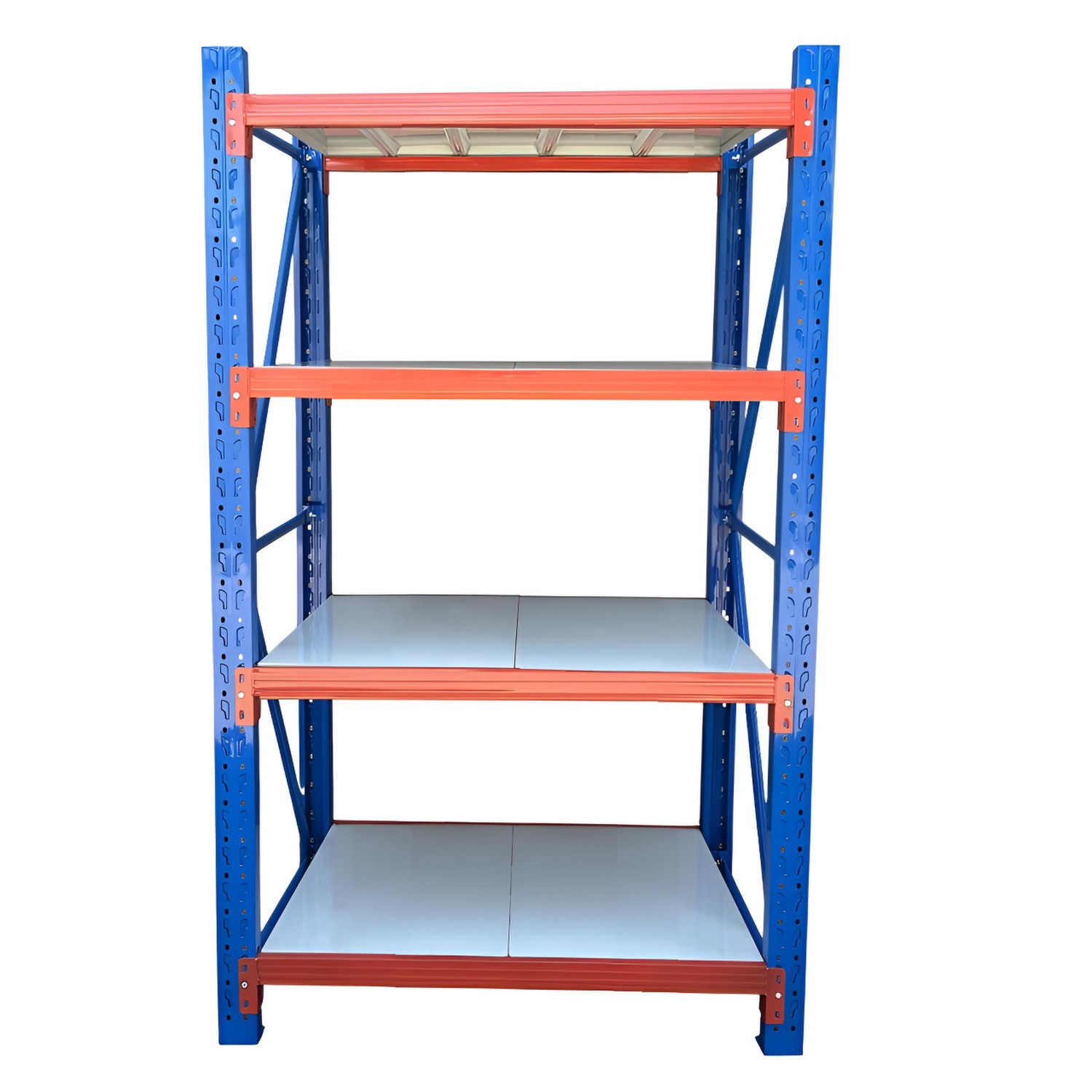 ESTANTE MINI RACK 120X50X200 CM 800 KG AZUL NARANJO GRIS - 1