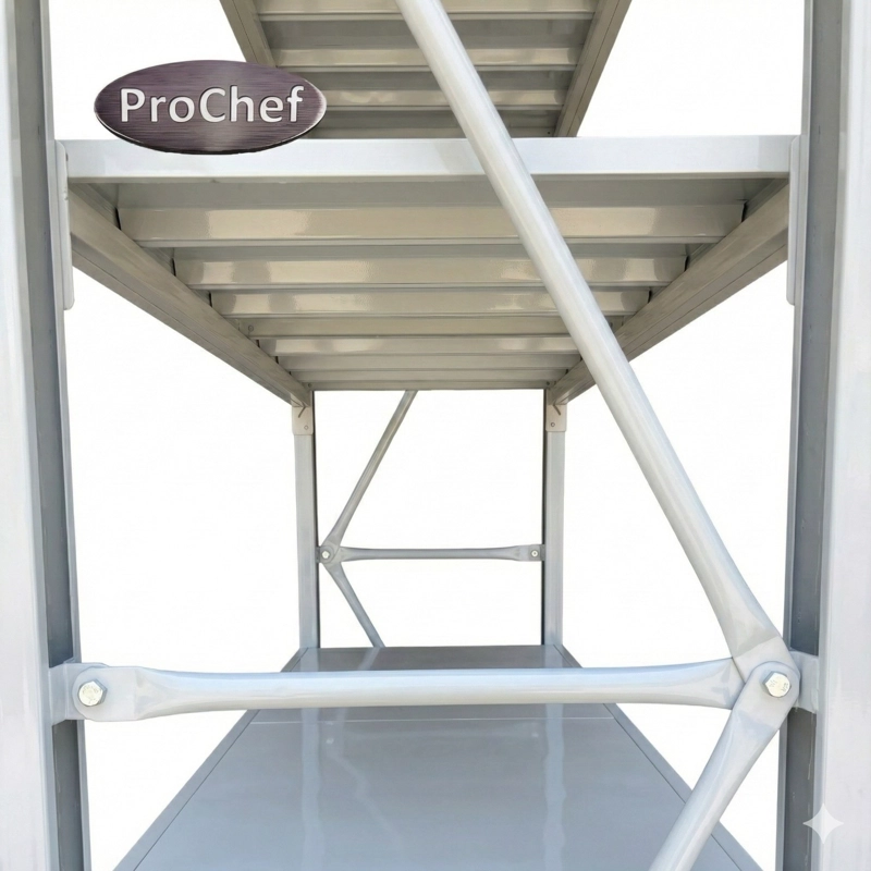ESTANTE MINI RACK 120X60X200 CM 800 KG GRIS - 6